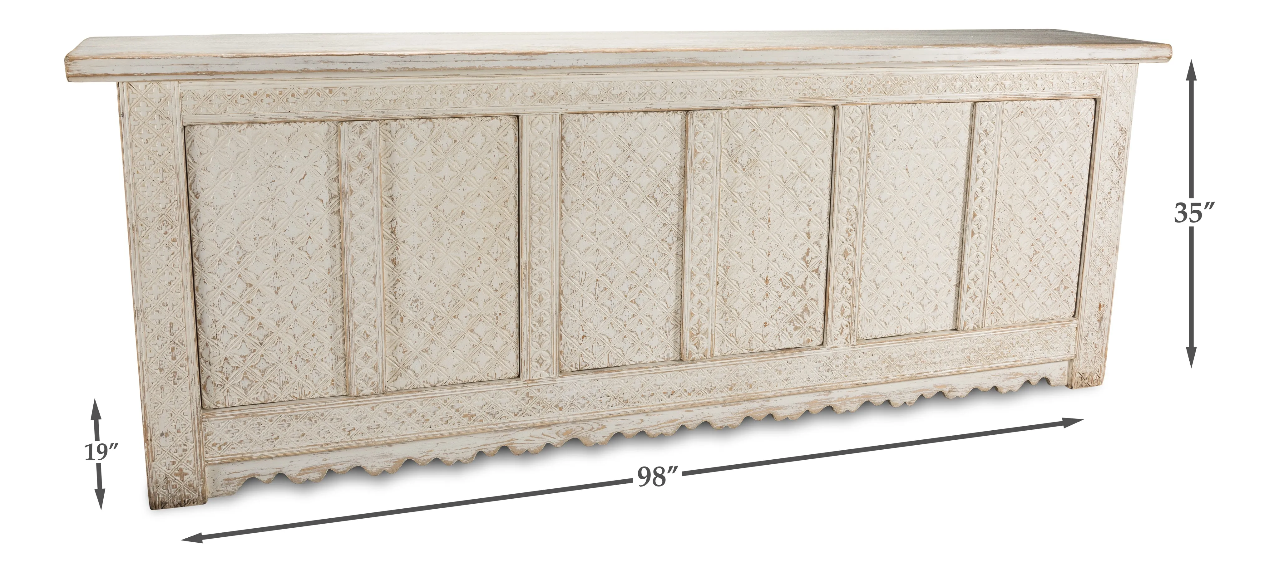 Sarreid - Persia Sideboard - White - Eclectic