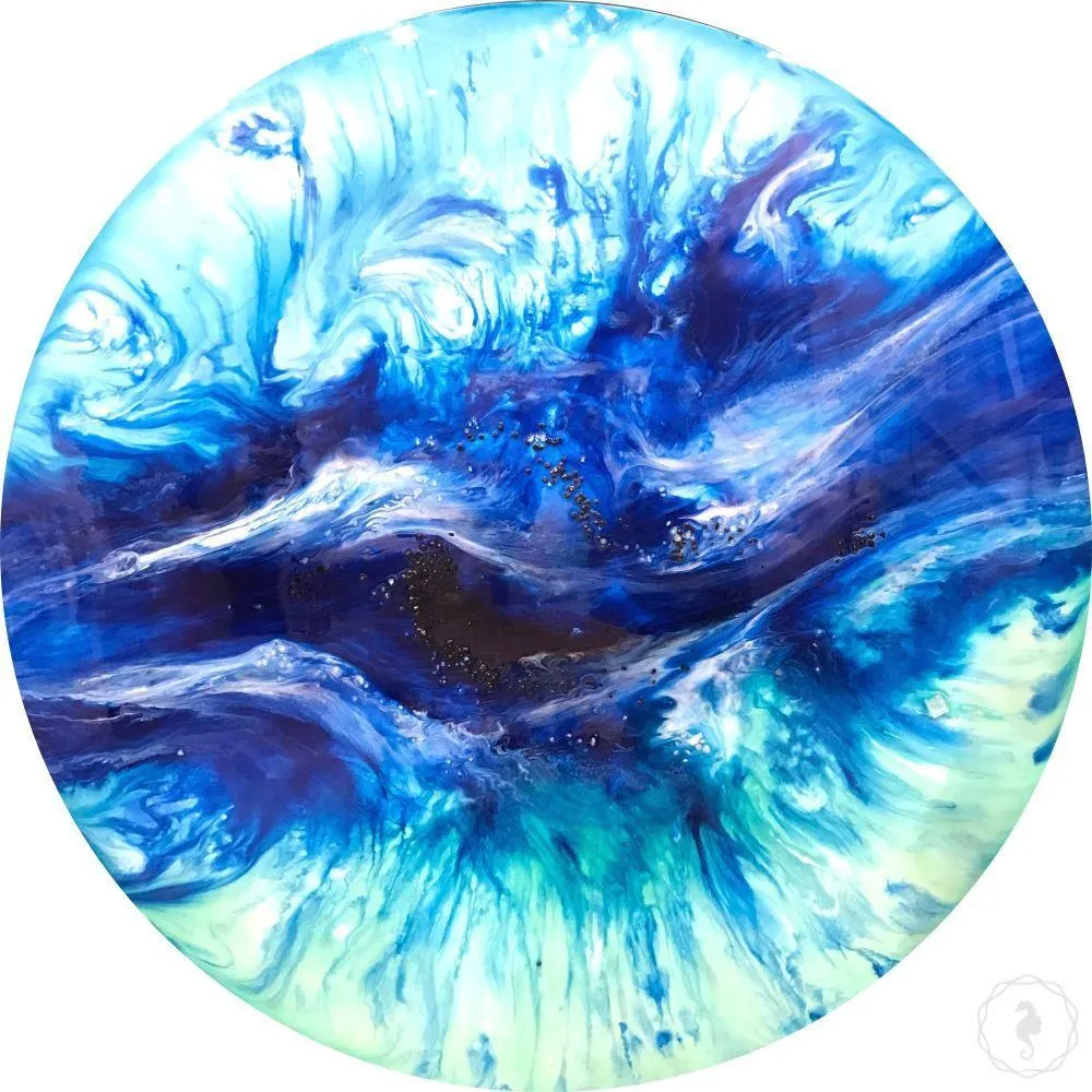 Silence 2.0. Tropical Ocean.  Round Perspex Print