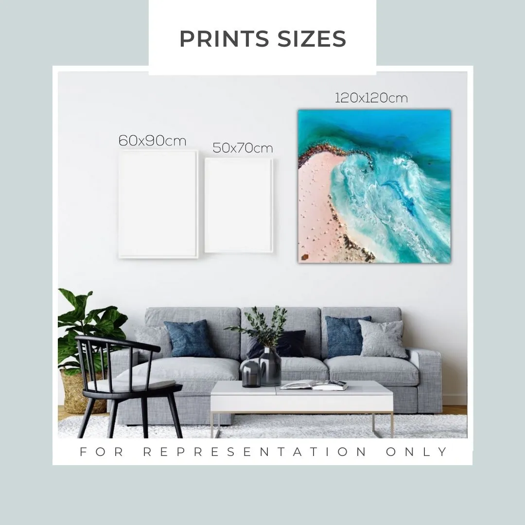 Silence 2.0. Tropical Ocean.  Round Perspex Print
