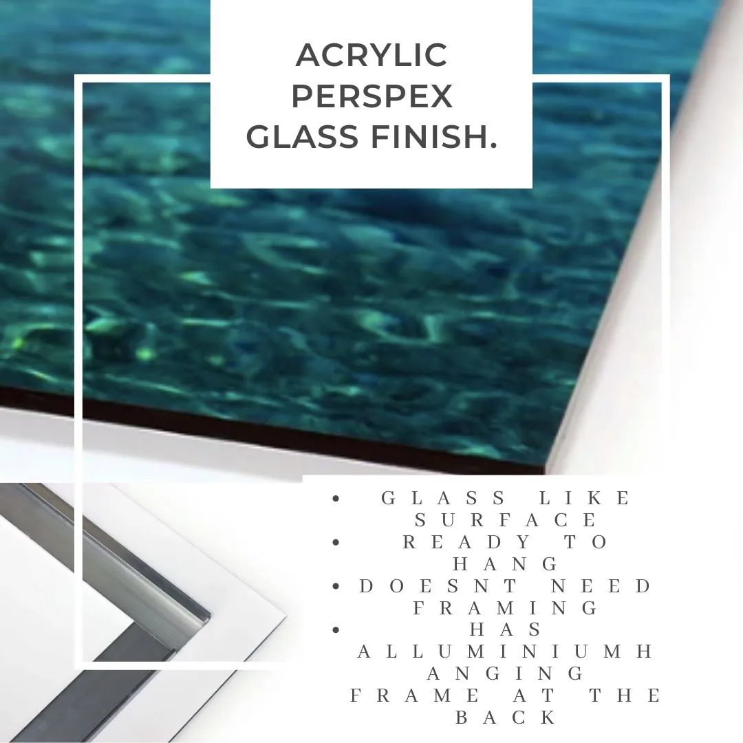 Silence 2.0. Tropical Ocean.  Round Perspex Print