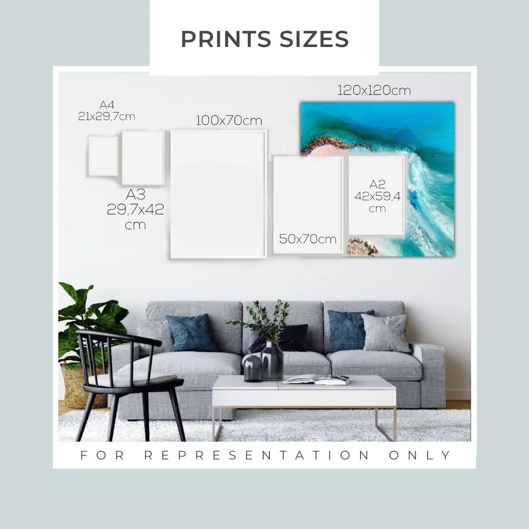 Silence 2.0. Tropical Ocean.  Round Perspex Print