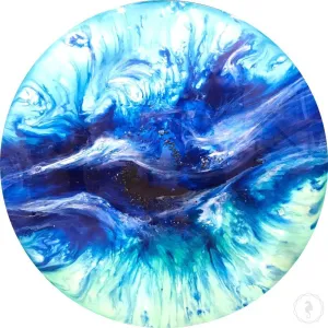 Silence 2.0. Tropical Ocean.  Round Perspex Print