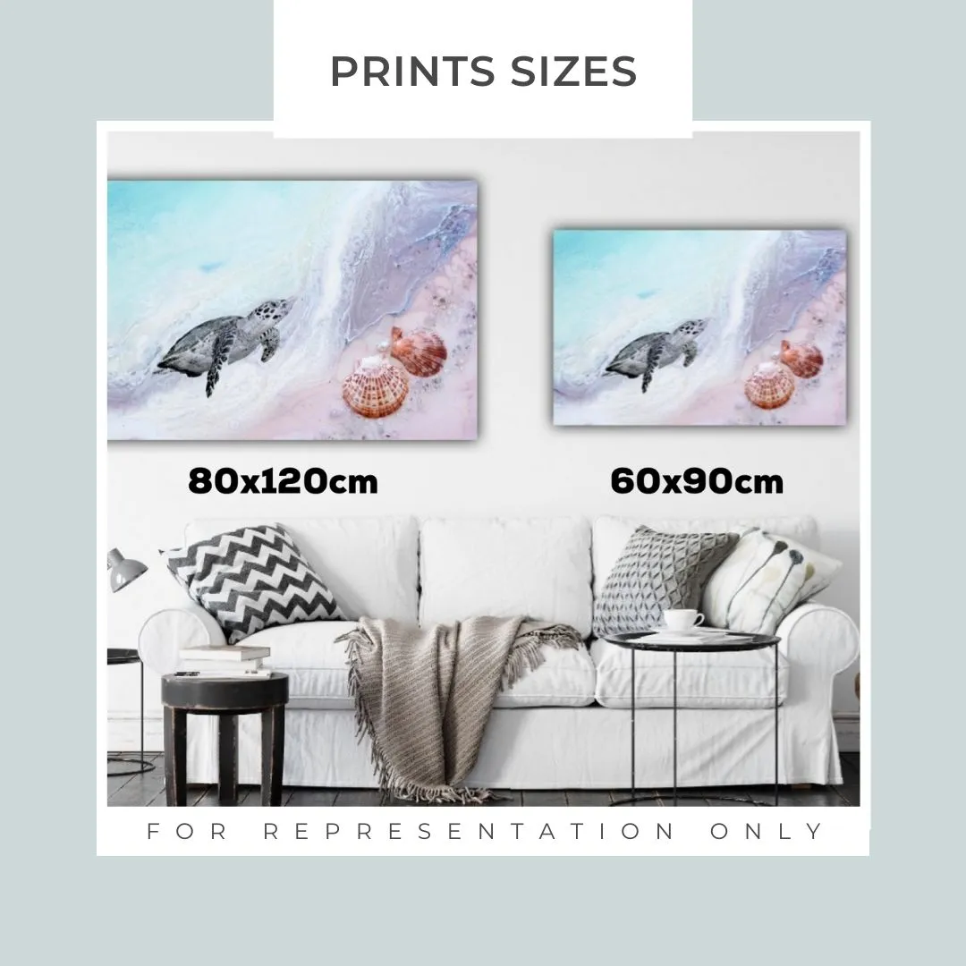 Silence 2.0. Tropical Ocean.  Round Perspex Print