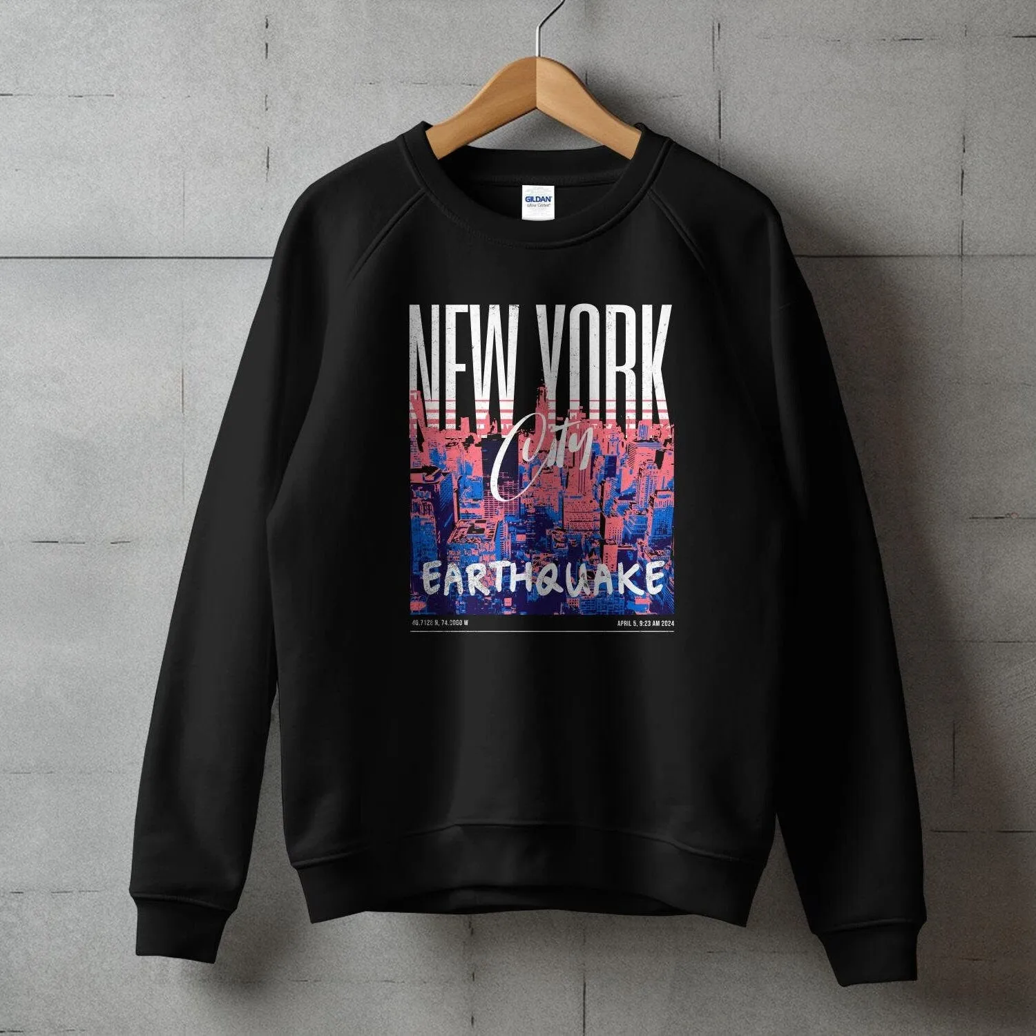Urban New Your City Earthquake Graphic Tee, City Skyline Print Shirt, New jersey earthquake, Earthquake NJ Shirt, Earthquake of April 5 2024