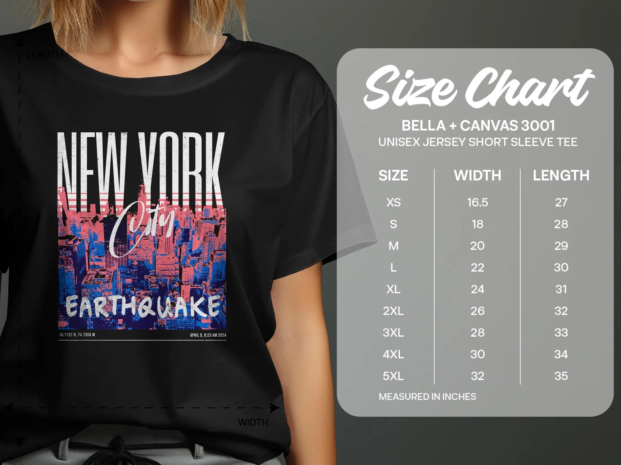 Urban New Your City Earthquake Graphic Tee, City Skyline Print Shirt, New jersey earthquake, Earthquake NJ Shirt, Earthquake of April 5 2024