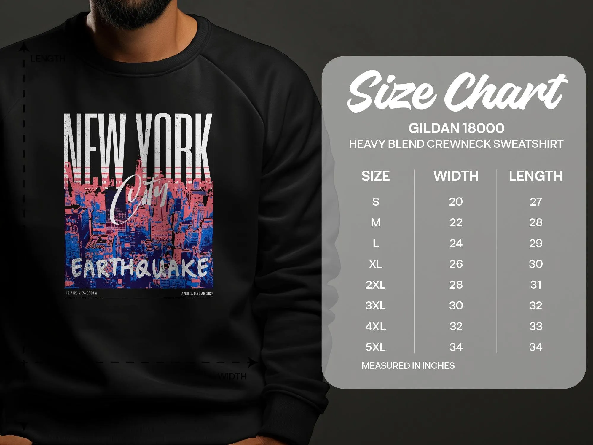Urban New Your City Earthquake Graphic Tee, City Skyline Print Shirt, New jersey earthquake, Earthquake NJ Shirt, Earthquake of April 5 2024