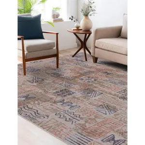 Yanika Boho Carpet - Blue & Orange
