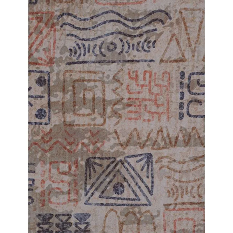Yanika Boho Carpet - Blue & Orange