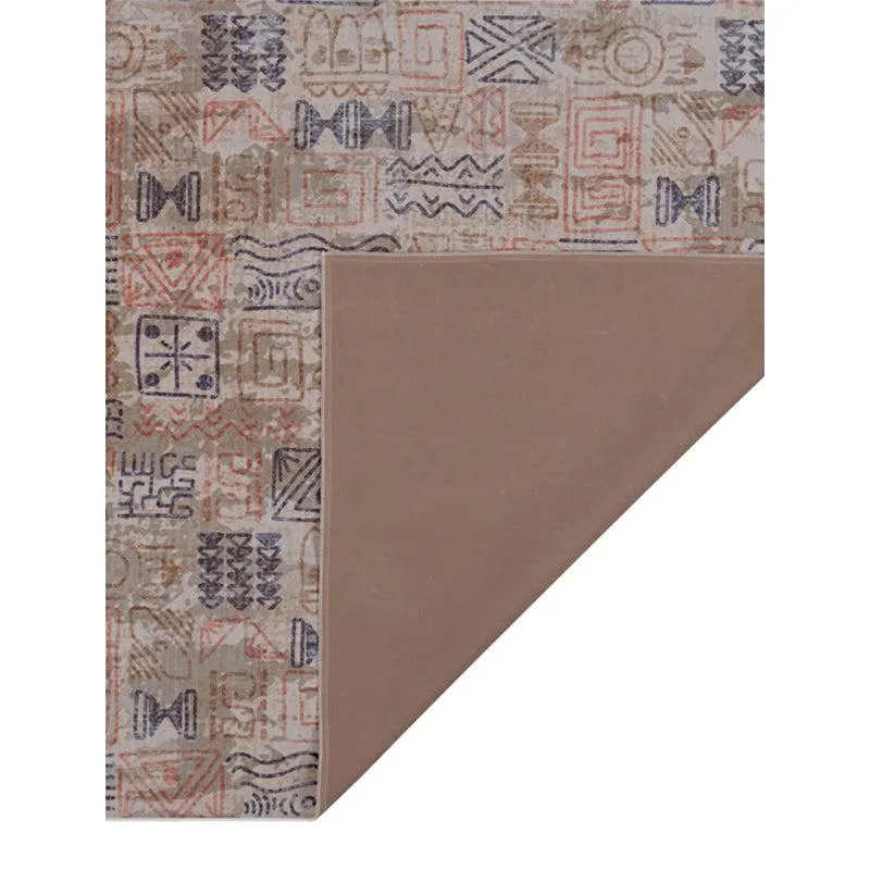 Yanika Boho Carpet - Blue & Orange