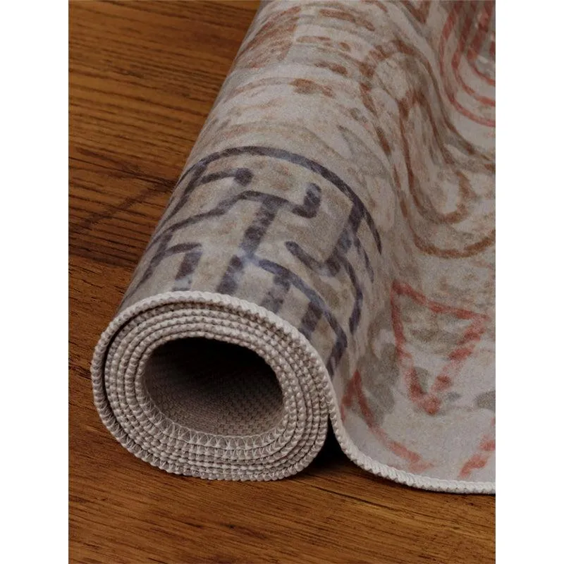 Yanika Boho Carpet - Blue & Orange