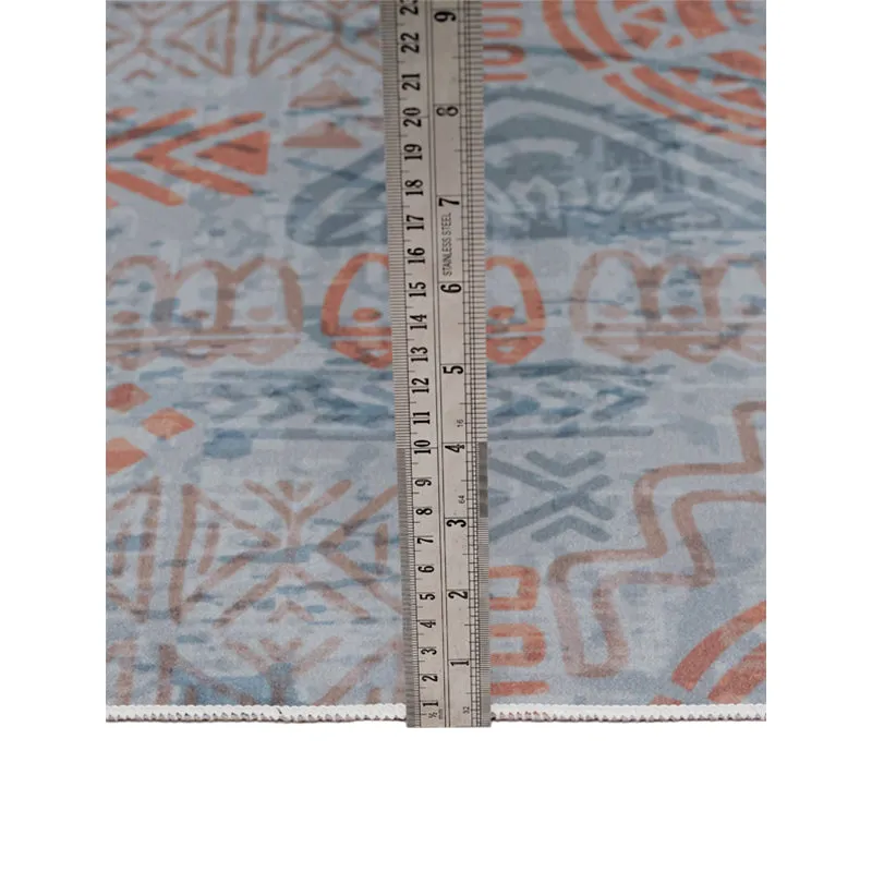 Yanika Boho Carpet - Blue & Red